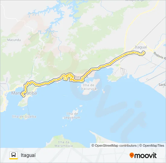 122T Bus Line Map