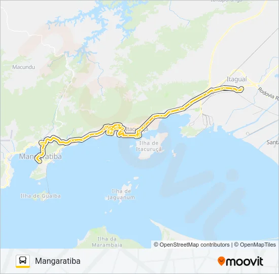 122T Bus Line Map