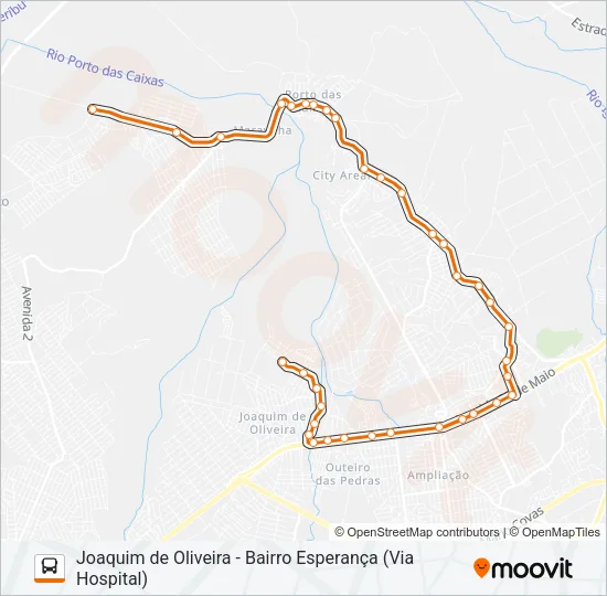 14 Bus Line Map
