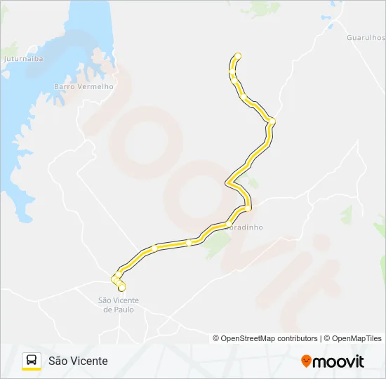 253 SÃO VICENTE / SOBARA Bus Line Map
