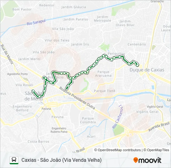142I Bus Line Map