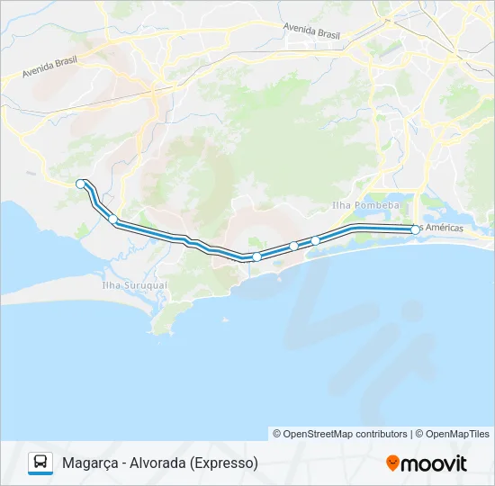 16 Bus Line Map