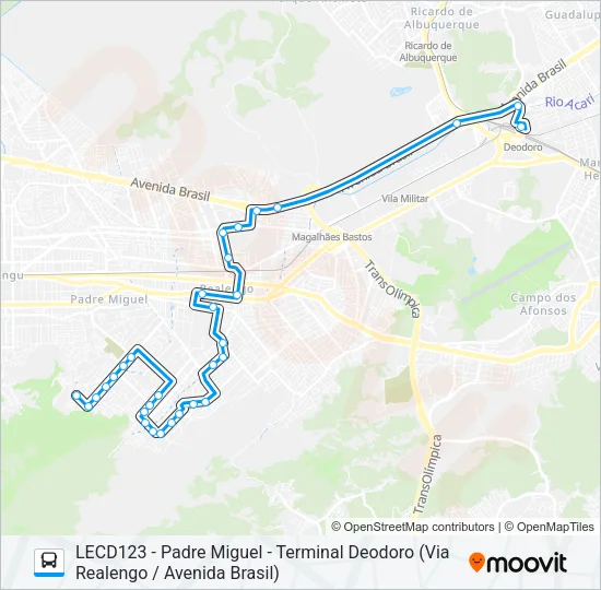 791 Bus Line Map