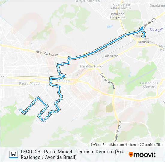 791 Bus Line Map