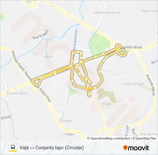 909 Bus Line Map