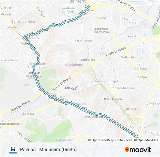 779SN Bus Line Map