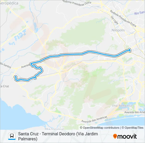 754 Bus Line Map