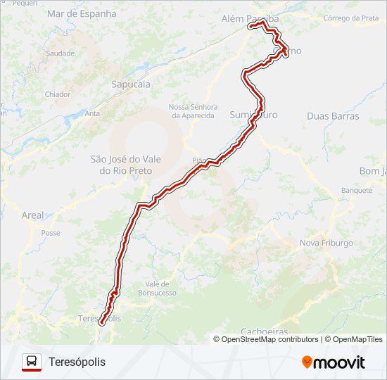 TERESÓPOLIS - CARMO bus Line Map