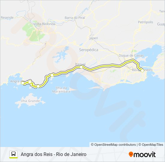 ANGRA DOS REIS - RIO DE JANEIRO bus Line Map