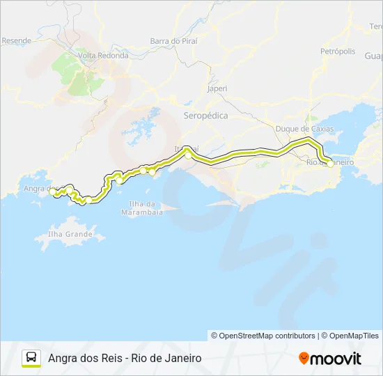 ANGRA DOS REIS - RIO DE JANEIRO Bus Line Map