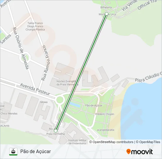 BONDINHO (LINHA TURÍSTICA) Gondola Line Map