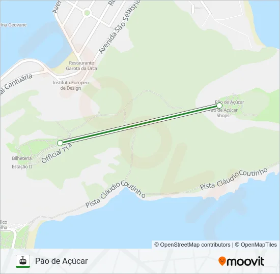 BONDINHO (LINHA TURÍSTICA) Gondola Line Map