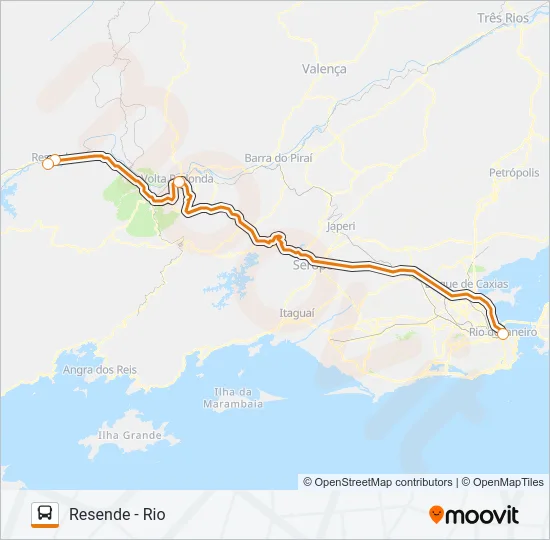 RESENDE - RIO Bus Line Map