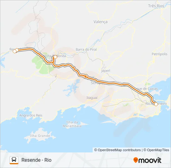 RESENDE - RIO Bus Line Map