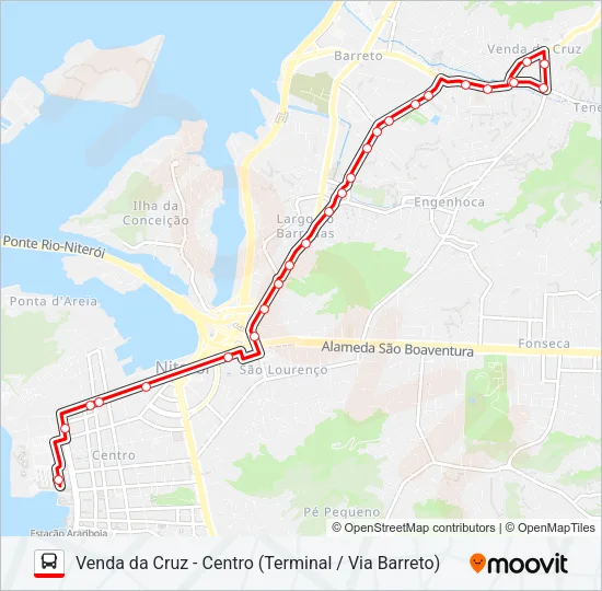 42T Bus Line Map