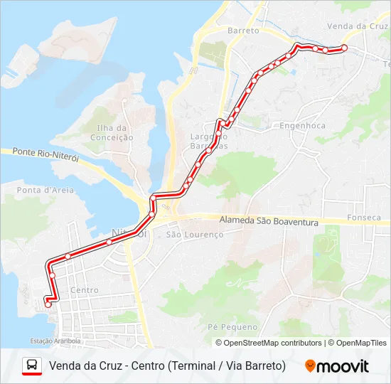 42T Bus Line Map