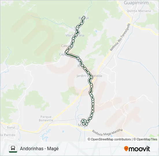 1001 Bus Line Map