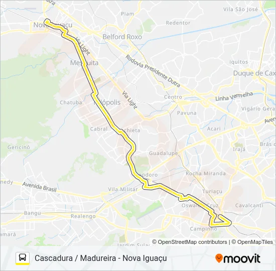 VAN M516 Bus Line Map