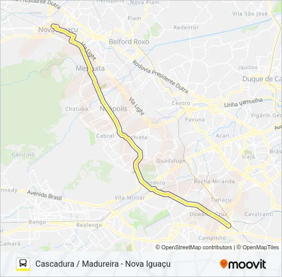 VAN M516 Bus Line Map