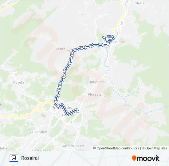 631 Bus Line Map