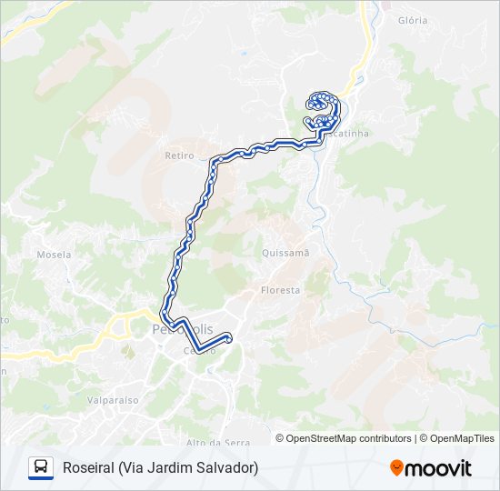 631 bus Line Map