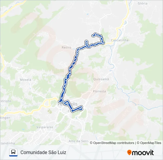 632 Bus Line Map