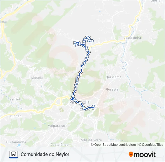 633 Bus Line Map
