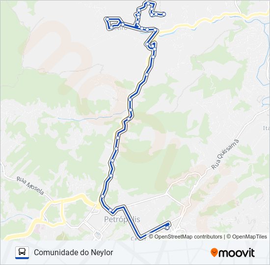 Mapa de 633 de autobús