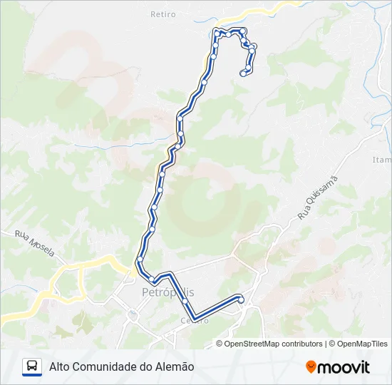 636 Bus Line Map