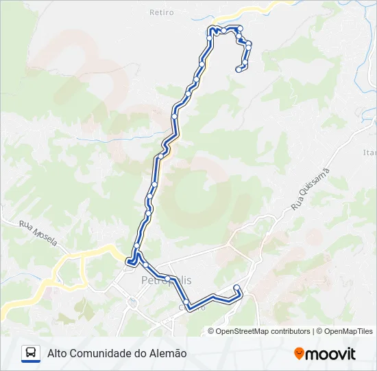 636 Bus Line Map