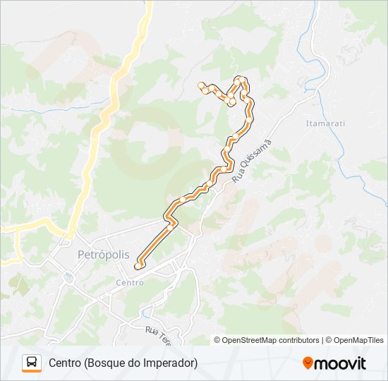 Mapa da linha 328 de ônibus