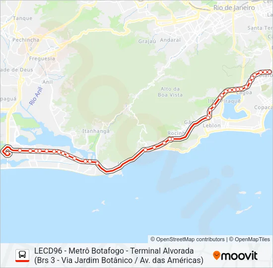548 Bus Line Map