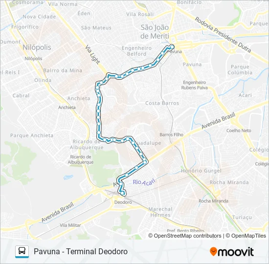 399SP Bus Line Map