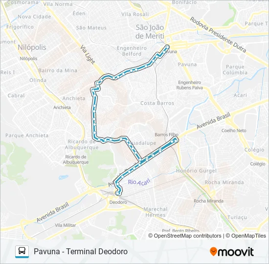 399SP Bus Line Map