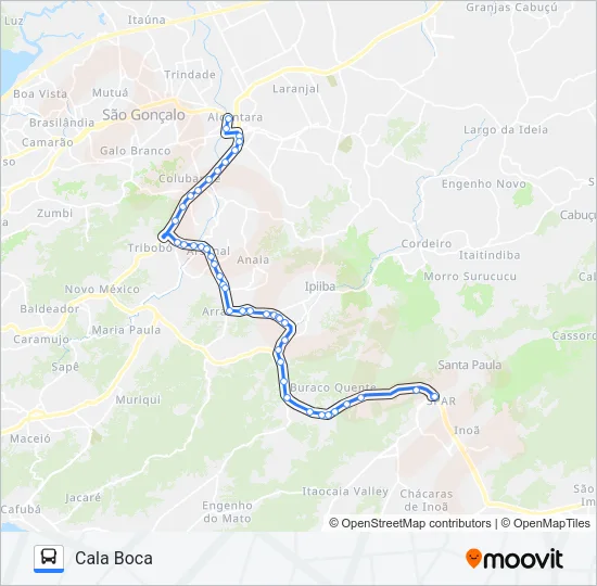 53A Bus Line Map
