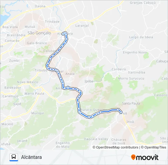 53A Bus Line Map
