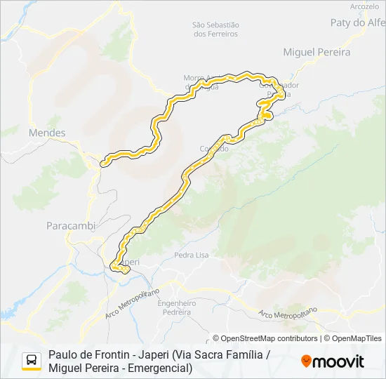 MP72A Bus Line Map