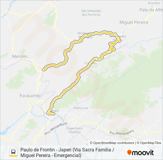 MP72A Bus Line Map