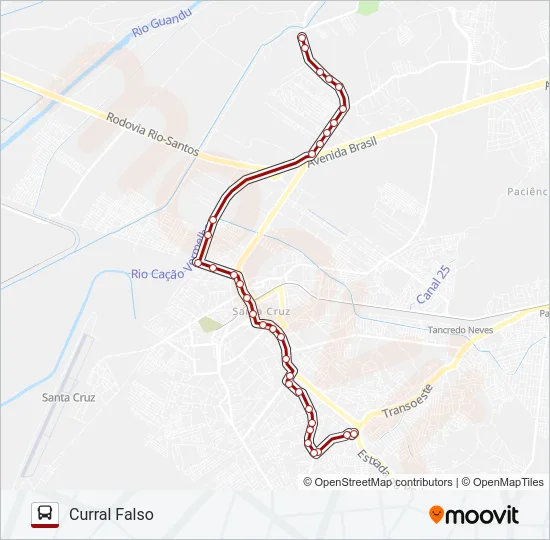807 Bus Line Map