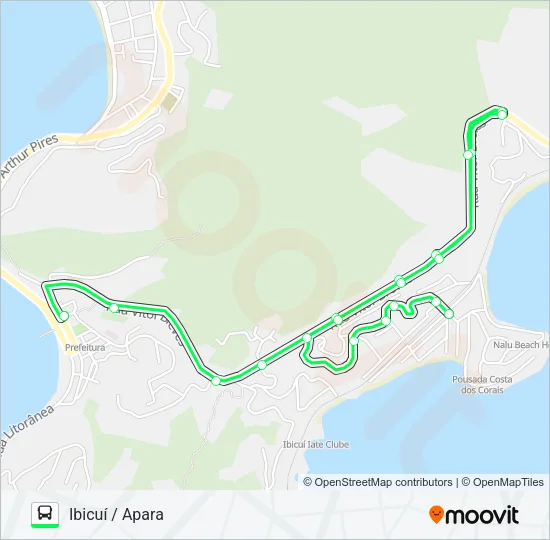MANGARATIBA - IBICUÍ Bus Line Map