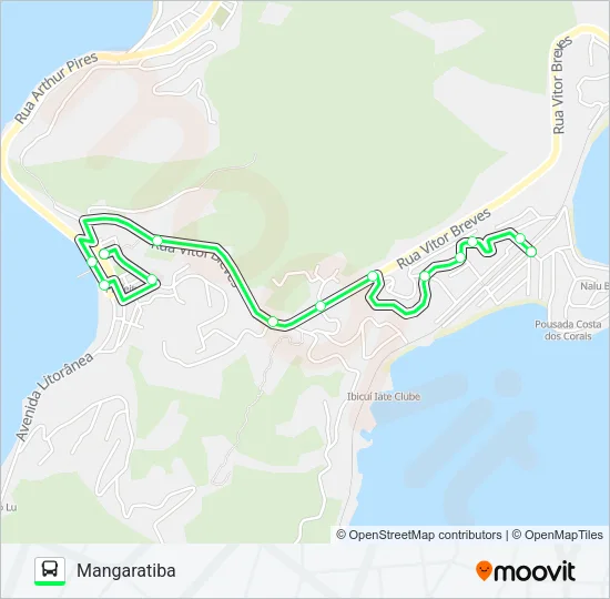 MANGARATIBA - IBICUÍ Bus Line Map