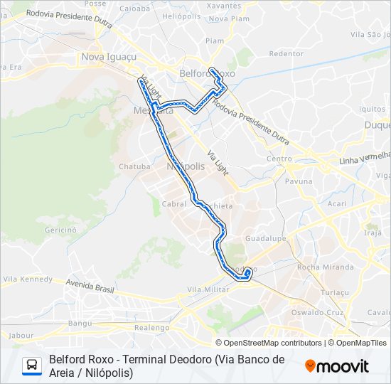 Mapa de 737L de autobús