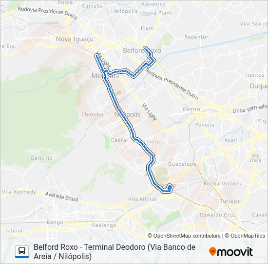737L Bus Line Map
