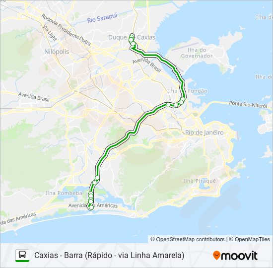 416T bus Line Map