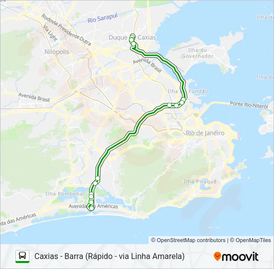 416T Bus Line Map