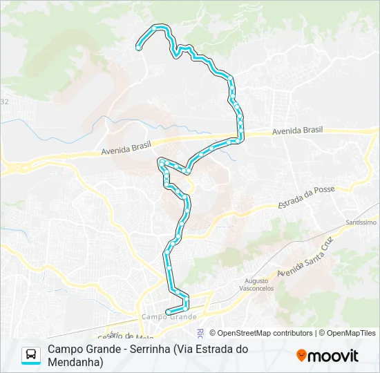 895 Bus Line Map