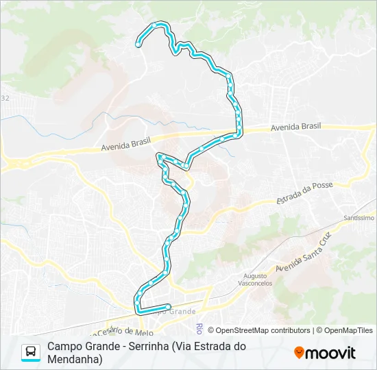 895 Bus Line Map