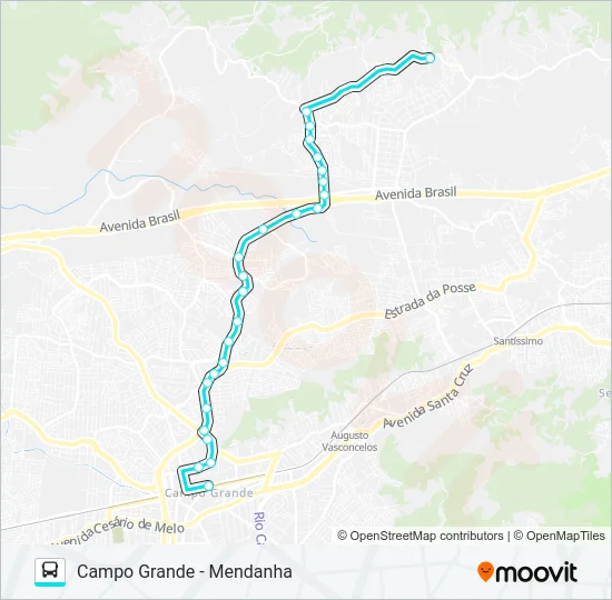 850 Bus Line Map