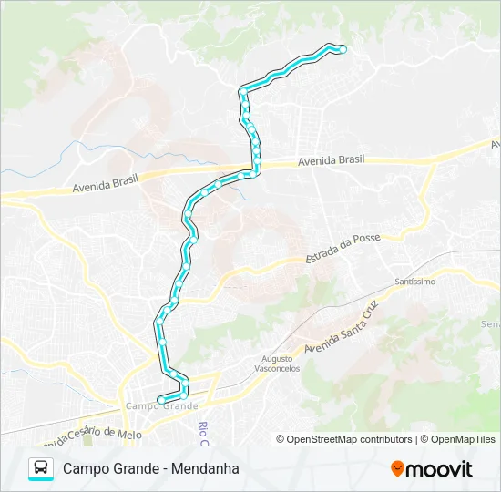 850 Bus Line Map