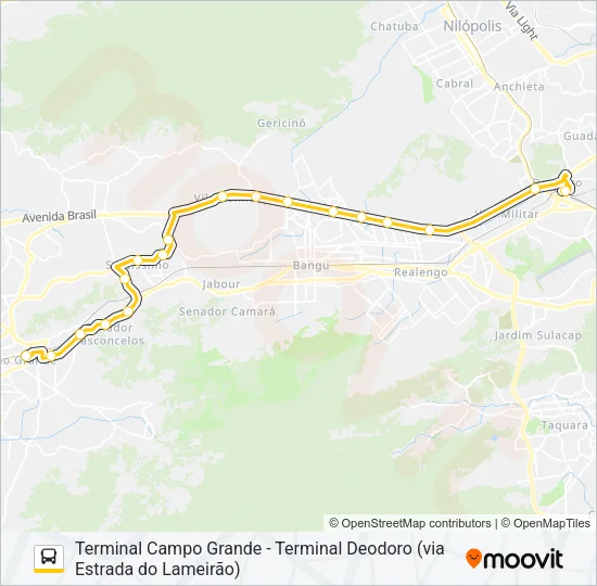 67 Bus Line Map
